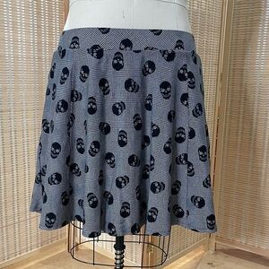 Mini Studio Luxe Ponte Skull A-Line Skirt